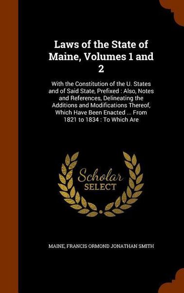 Produktbild: Laws Of The State Of Maine Vol
