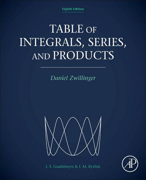Produktbild: Table of Integrals, Series, and Products