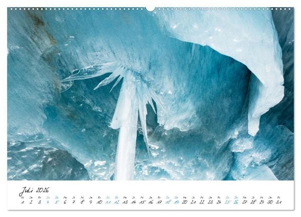 Produktbild: Eiswelten Morteratsch (hochwertiger Premium Wandkalender 2026 DIN A2 quer), Kunstdruck in Hochglanz