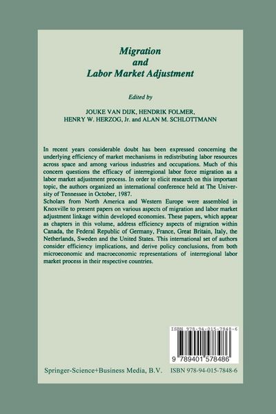 Produktbild: Migration and Labor Market Adjustment