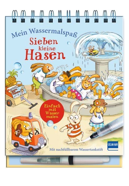 Mein Wassermalspaß - Sieben kleine Hasen, Gebundene Ausgabe von Sabine Praml, Ullmann Medien, 978-3-7415-2888-0