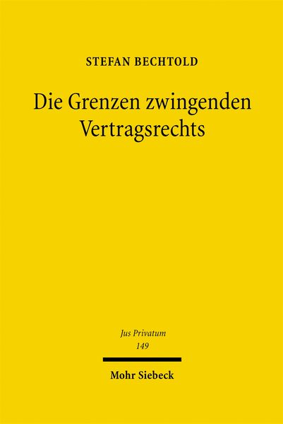 Produktbild: Die Grenzen zwingenden Vertragsrechts