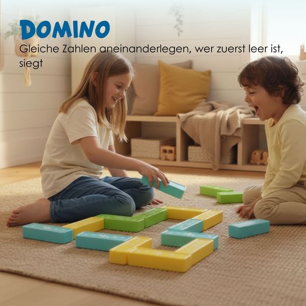 Produktbild: alldoro - XXL Wackelturm & Domino Spiel f&uuml;r Kinder