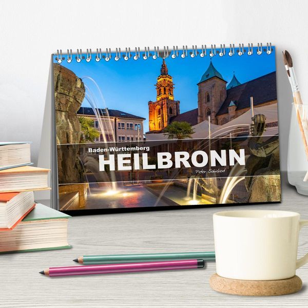 Produktbild: Baden-W&uuml;rttemberg - Heilbronn (Tischkalender 2026 DIN A5 quer), CALVENDO Monatskalender