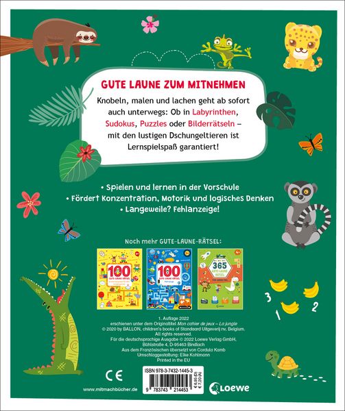 Produktbild: Gute-Laune-R&auml;tsel f&uuml;r unterwegs - Dschungel