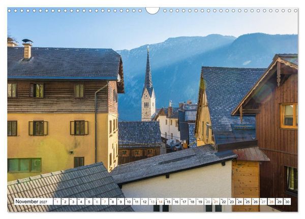 Produktbild: Hallstatt - Impressionen im Fr&uuml;hling (Wandkalender 2027 DIN A3 quer), CALVENDO Monatskalender