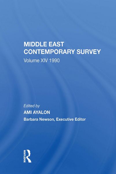 Produktbild: Middle East Contemporary Survey, Volume Xiv: 1990