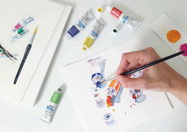 Produktbild: KREUL el Greco Aquarellfarben Set 12 x 12 ml Tuben