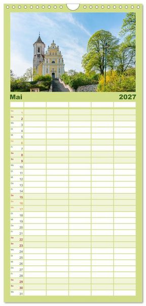 Produktbild: Familienplaner 2027 - Das Weinviertel im wundersch&ouml;nen Nieder&ouml;sterreich. mit 5 Spalten (Wandkalender, 21 x 45 cm) CALVENDO