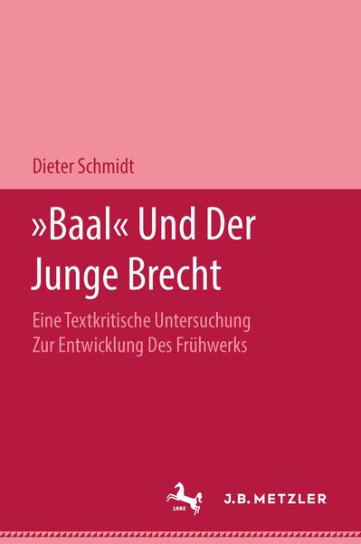Produktbild: "Baal" und der Junge Brecht