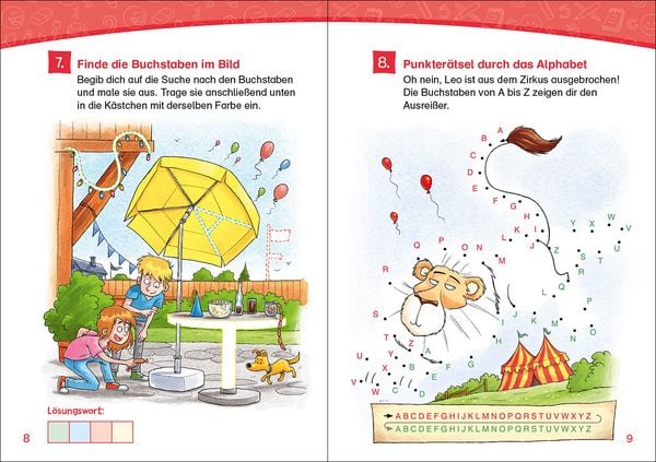 Produktbild: Lesel&ouml;wen R&auml;tsel-Rallye f&uuml;r Erstleser - 1. Klasse (Hellblau)