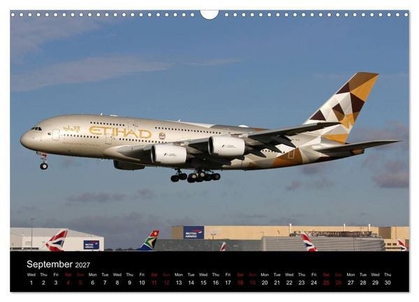 Produktbild: A380 SuperJumbo (Wall Calendar 2027 DIN A3 landscape), CALVENDO 12 Month Wall Calendar