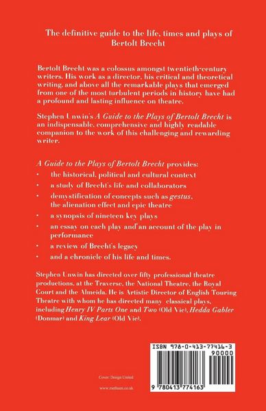 Produktbild: A Guide To The Plays Of Bertolt Brecht