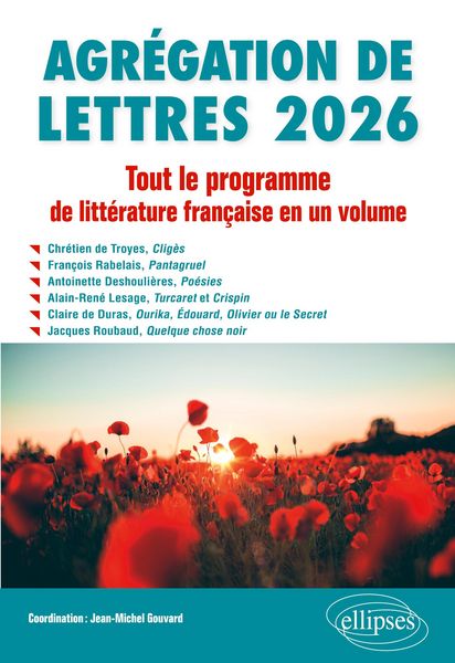 Produktbild: Agr&eacute;gation de Lettres 2026. Tout le programme de Litt&eacute;rature fran&ccedil;aise en un volume