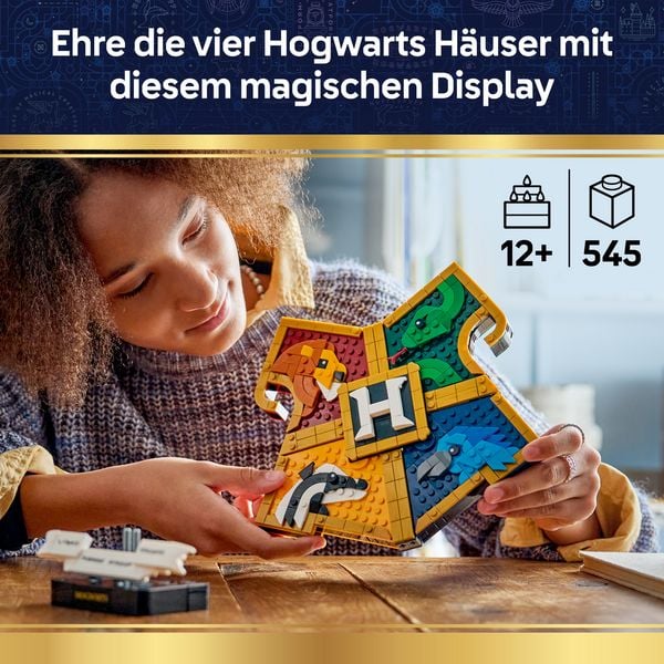 Produktbild: LEGO Harry Potter 76462 Hogwarts Hauswappen, Spielzeug ab 12 Jahren
