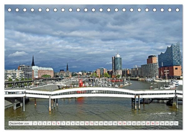 Produktbild: Hamburg mit Hafengeburtstag (Tischkalender 2026 DIN A5 quer), CALVENDO Monatskalender
