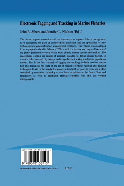 Produktbild: Electronic Tagging and Tracking in Marine Fisheries