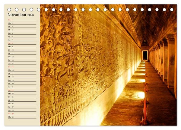 Produktbild: Kambodscha. Angkor Wat (Tischkalender 2026 DIN A5 quer), CALVENDO Monatskalender