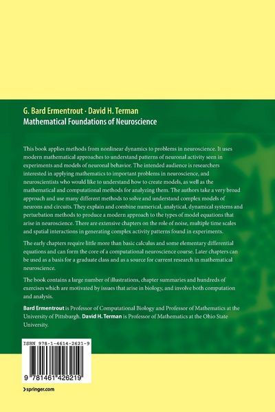 Produktbild: Mathematical Foundations of Neuroscience
