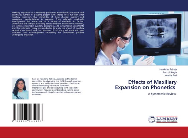 Produktbild: Effects of Maxillary Expansion on Phonetics