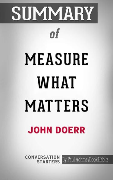Produktbild: Summary of Measure What Matters