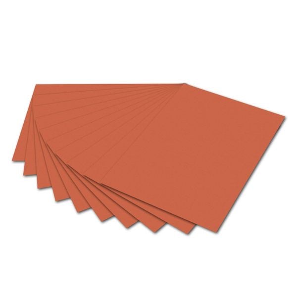 Produktbild: folia Tonzeichenpapier 130g/m&sup2; orange DIN A4 100 Blatt