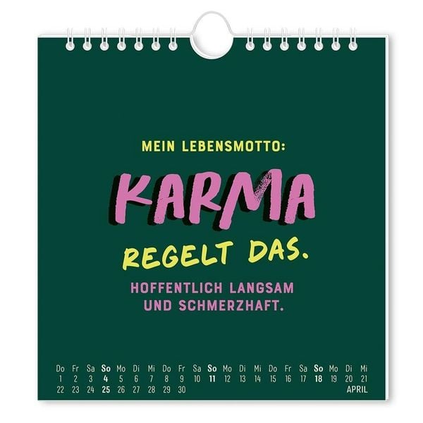 Produktbild: Postkartenkalender 2027 'Nen Schei&szlig; muss ich!