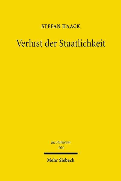 Produktbild: Verlust der Staatlichkeit
