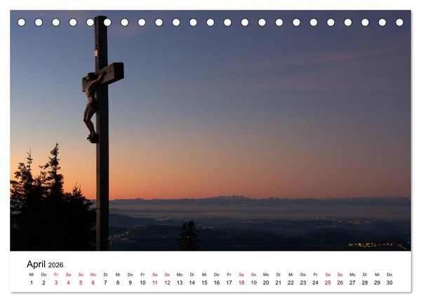 Produktbild: Gipfelkreuze im B&ouml;hmerwald (Tischkalender 2026 DIN A5 quer), CALVENDO Monatskalender