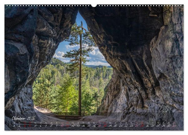 Produktbild: Landschaften der S&auml;chsischen Schweiz (Wandkalender 2026 DIN A2 quer), CALVENDO Monatskalender