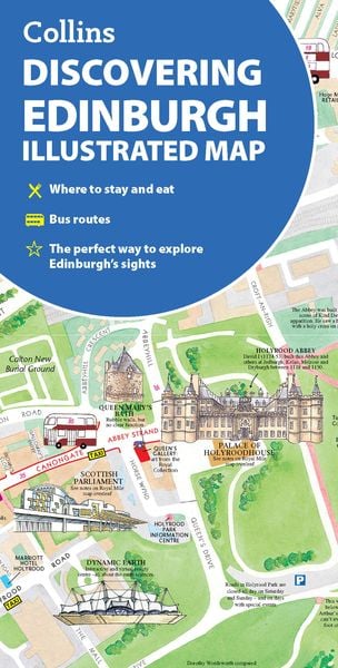 Produktbild: Collins Maps: Discovering Edinburgh Illustrated Map