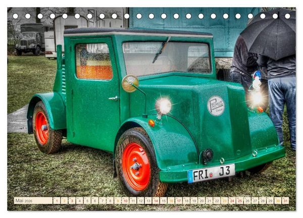 Produktbild: Oldtimer - Traktoren f&uuml;r Liebhaber (Tischkalender 2026 DIN A5 quer), CALVENDO Monatskalender