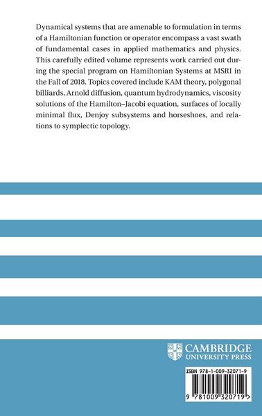 Produktbild: Hamiltonian Systems