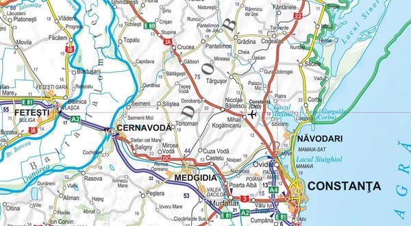 Produktbild: MoTourMaps Rum&auml;nien Auto- und Motorradkarte 1:800.000