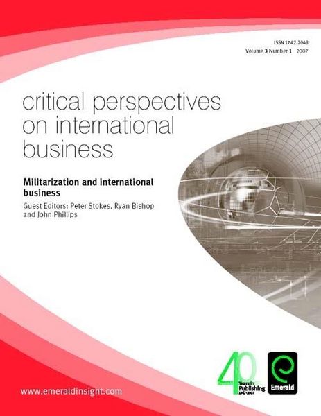 Produktbild: Militarization and International Business