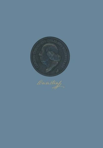 Produktbild: Festschrift zur Ged&auml;chtnisfeier f&uuml;r Karl Weierstra&szlig; 1815-1965