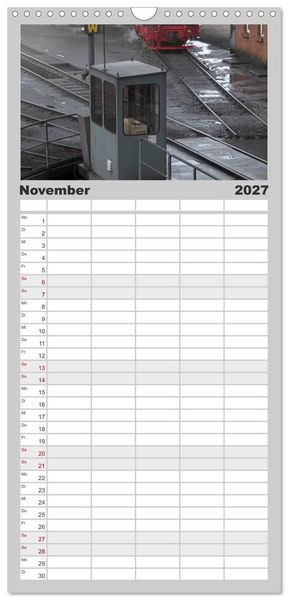 Produktbild: Familienplaner 2027 - Die Brockenbahn mit 5 Spalten (Wandkalender, 21 x 45 cm) CALVENDO