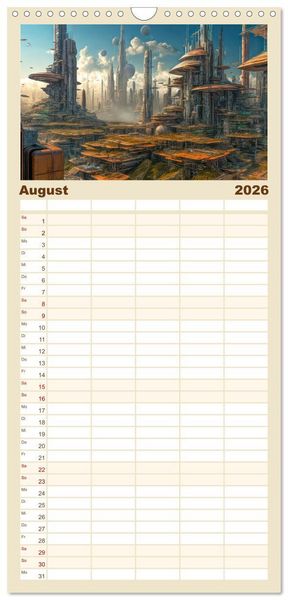 Produktbild: Familienplaner 2026 - Was heute noch wie ein M&auml;rchen klingt ... mit 5 Spalten (Wandkalender, 21 x 45 cm) CALVENDO