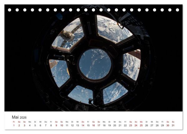 Produktbild: Satellitenbilder - Spektakul&auml;re Aufnahmen aus dem Weltall (Tischkalender 2026 DIN A5 quer), CALVENDO Monatskalender