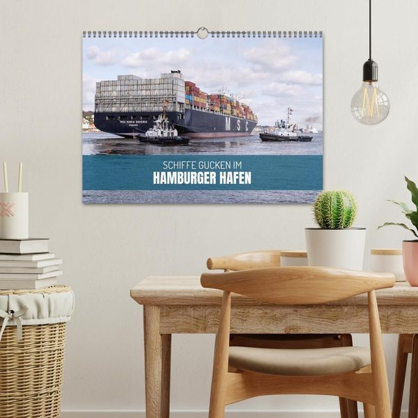Produktbild: Schiffe gucken im Hamburger Hafen (Wandkalender 2027 DIN A3 quer), CALVENDO Monatskalender