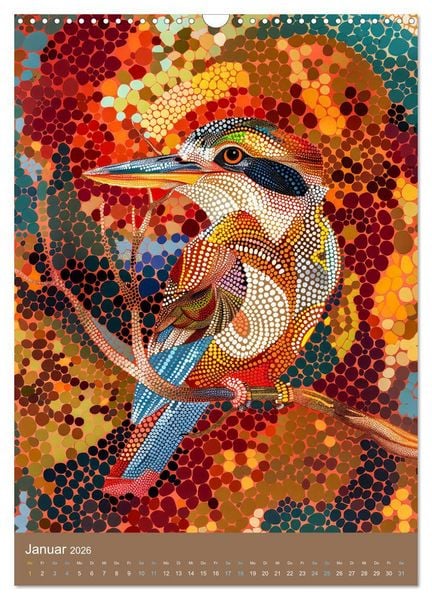 Produktbild: Wildes Australien - Tiere im Stile der Aborigine-Kunst (Wandkalender 2026 DIN A3 hoch), CALVENDO Monatskalender