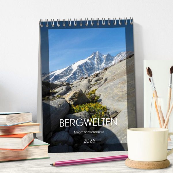 Produktbild: Bergwelten Wandkalender (Tischkalender 2026 DIN A5 hoch), CALVENDO Monatskalender