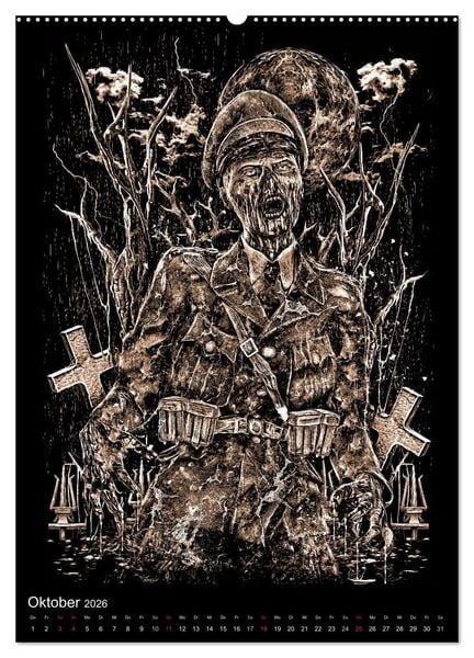 Produktbild: BLOODBOY/WAR ILLUSTRATION (hochwertiger Premium Wandkalender 2026 DIN A2 hoch), Kunstdruck in Hochglanz