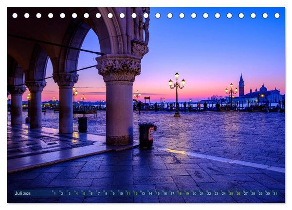 Produktbild: Venedig - eine Stadt f&uuml;r Tr&auml;umer (Tischkalender 2026 DIN A5 quer), CALVENDO Monatskalender