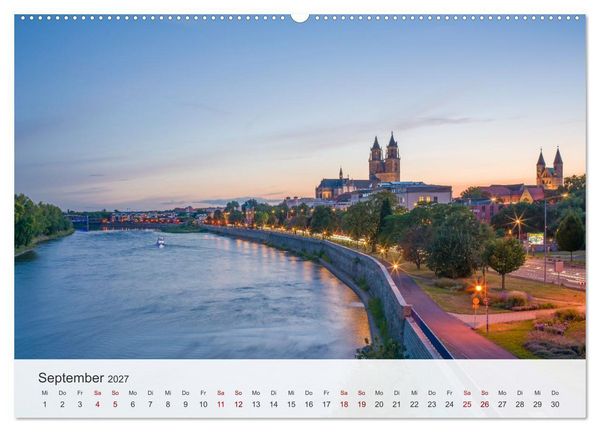 Produktbild: Magdeburg - Landeshauptstadt Sachsen-Anhalts (hochwertiger Premium Wandkalender 2027 DIN A2 quer), Kunstdruck in Hochglanz