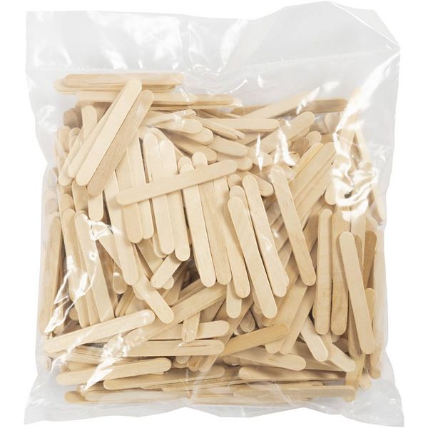 Produktbild: Creativ Company Eisstiele, L 5,5 cm, B 6 mm, Natur, 400 Stk