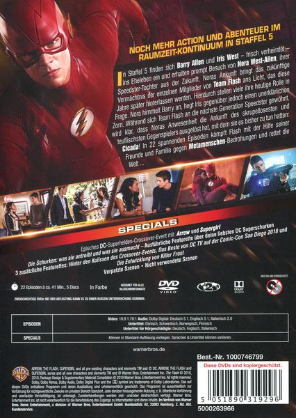 The Flash - Die komplette 5. Staffel [5 DVDs]