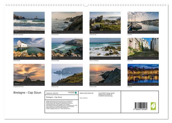Produktbild: Bretagne - Cap Sizun (hochwertiger Premium Wandkalender 2026 DIN A2 quer), Kunstdruck in Hochglanz