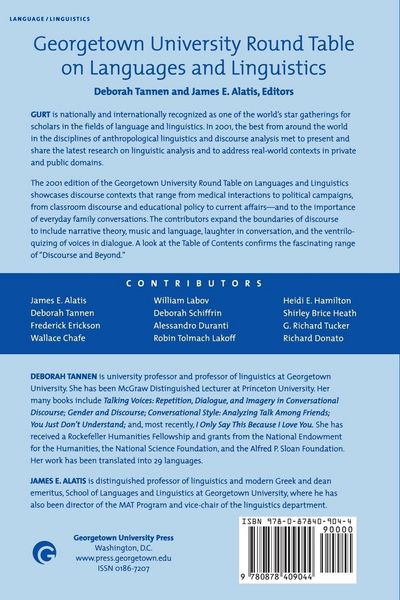 Produktbild: Georgetown University Round Table on Languages and Linguistics (GURT) 2001