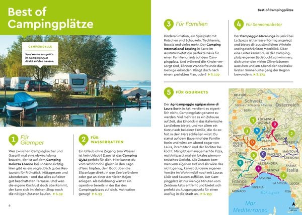 Produktbild: MARCO POLO Camper Guide Lombardei, Piemont & Ligurien